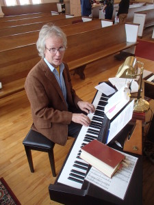 Sepp Huber "jazzes" our choir up in the winter.